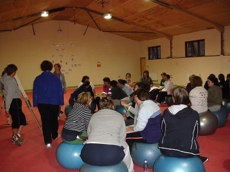 Group workshop at the FitFarms weight loss retreat