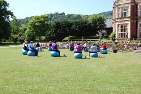 Fit Balls at the Retreat 